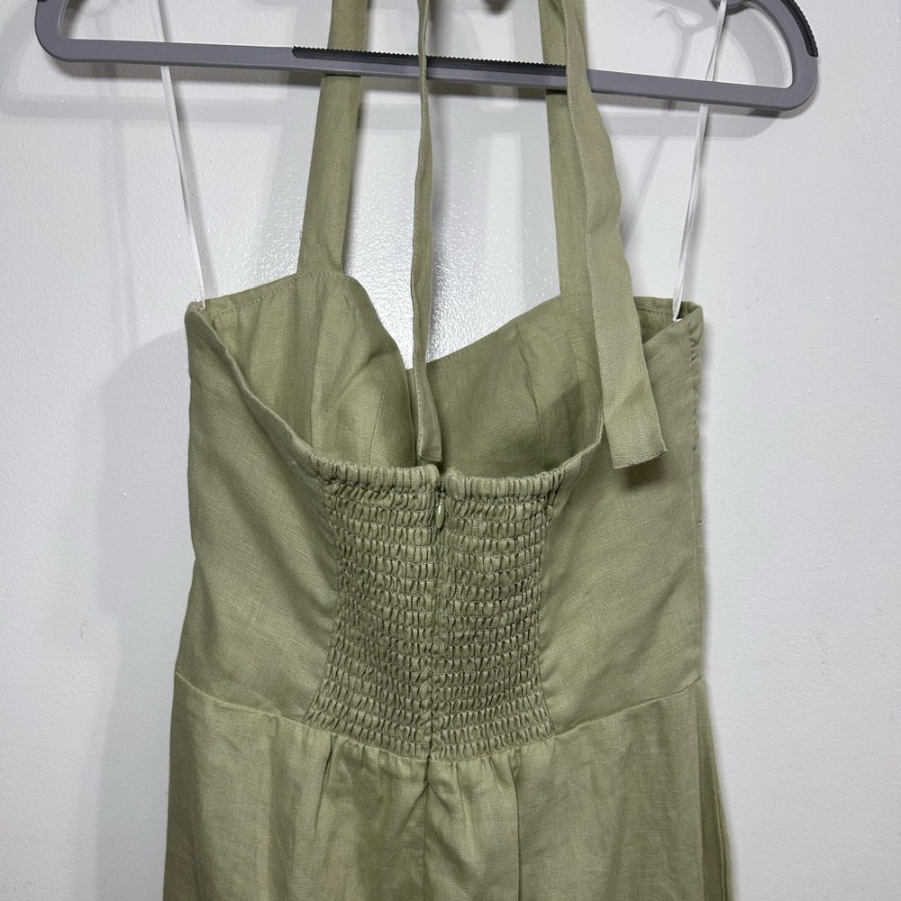 Reformation Solana Green Linen Dress - Picture 8 of 12
